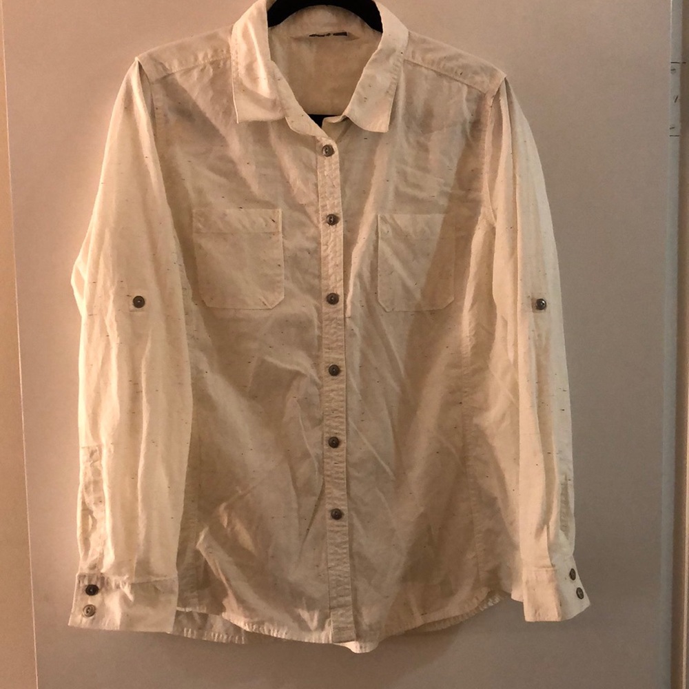 Woolrich off-White speckled button down